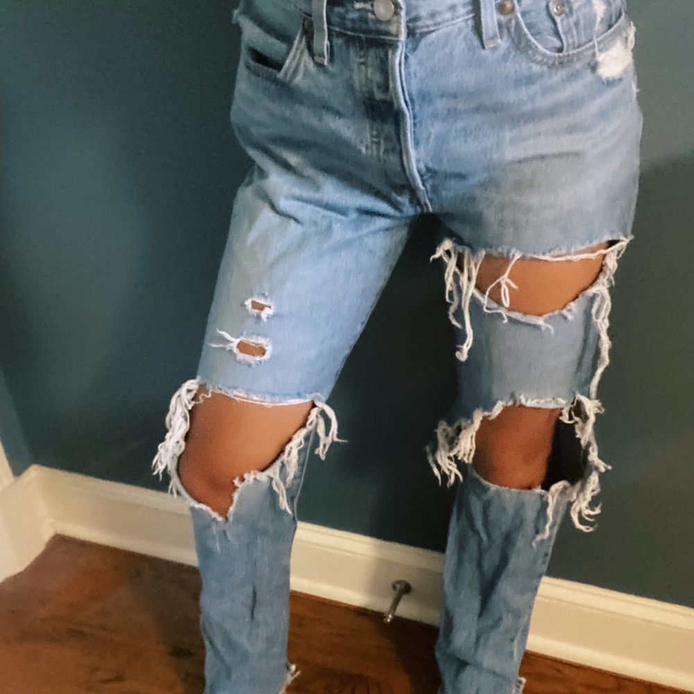 Levi’s 501 Classic Ripped Jeans